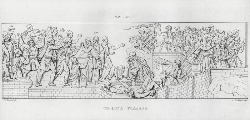 La Colonna Trajana, Trajanssäule von Italian School