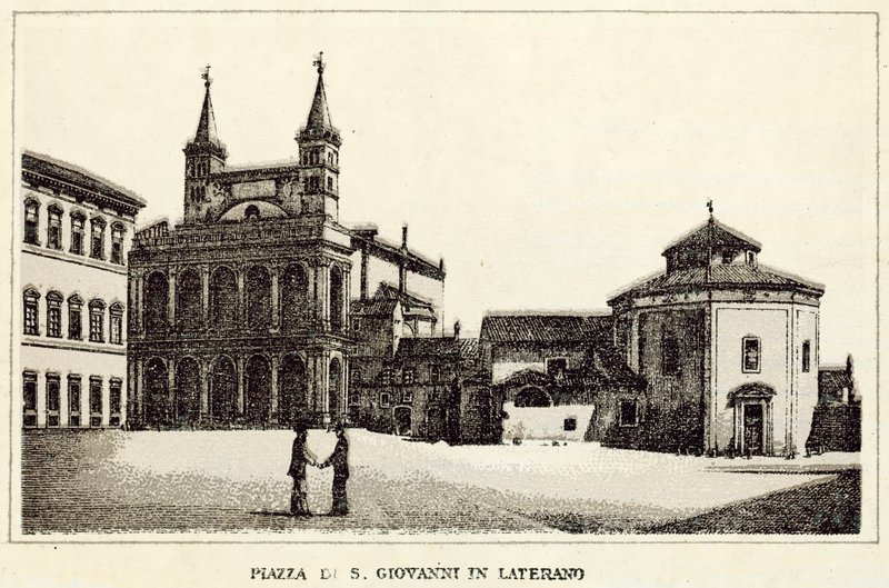 Rom: Platz St. Johannes im Lateran von Italian School