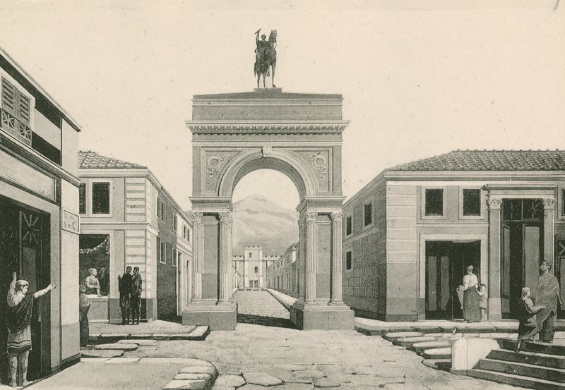 Der Bogen des Caligula wie er war (Gravur) von Italian School