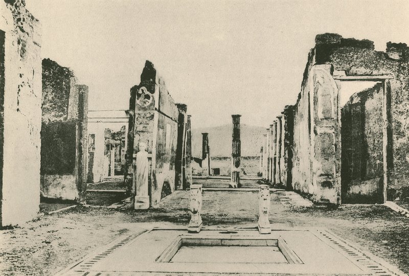 Das Haus des Caius Cornelius Rufus (Gravur) von Italian School
