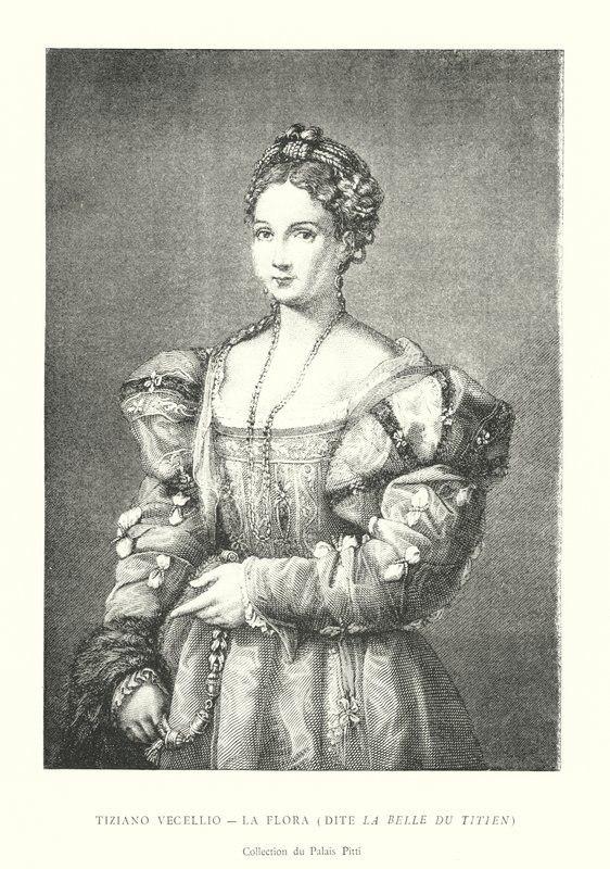 Tiziano Vecellio, La Flora, genannt Die Schöne des Tizian, Sammlung des Palazzo Pitti von Italian School