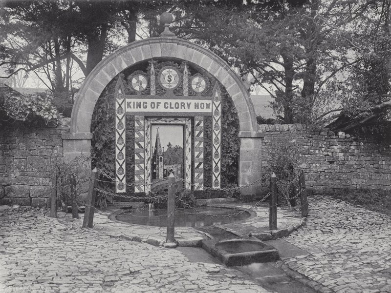 Tissington Well Dressing, Schmücken der Brunnen von J. Benjamin Stone