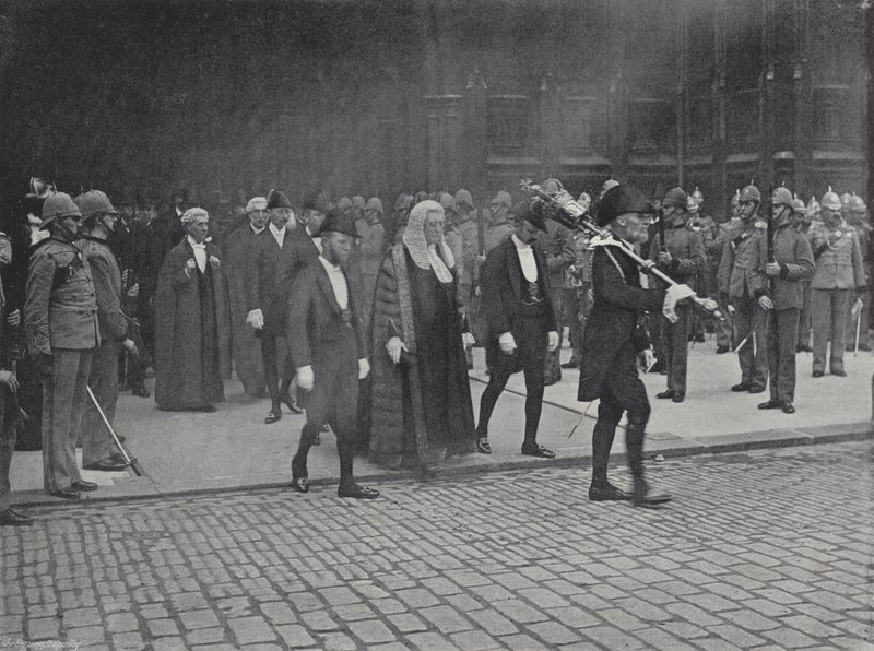 Abgeordnete auf dem Weg zum Jubiläumsgottesdienst von J. Benjamin Stone