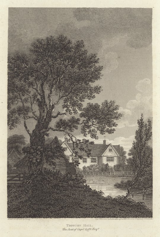 Robert Bloomfield, Dichter: Troston Hall, der Sitz von Capel Lofft Esquire von J. Greig