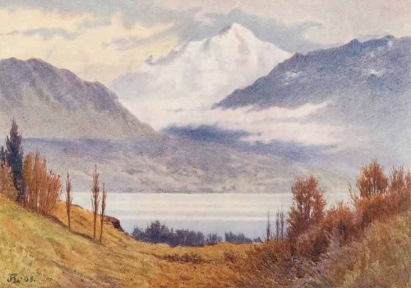 Mont Blanc von oberhalb Morges von J. Hardwicke Lewis