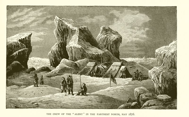 Die Besatzung der Alert im äußersten Norden, Mai 1876 von J. R. Sinclair