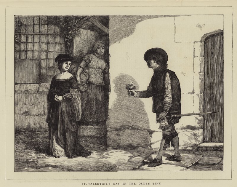 Valentinstag in alten Zeiten von James Dromgole Linton