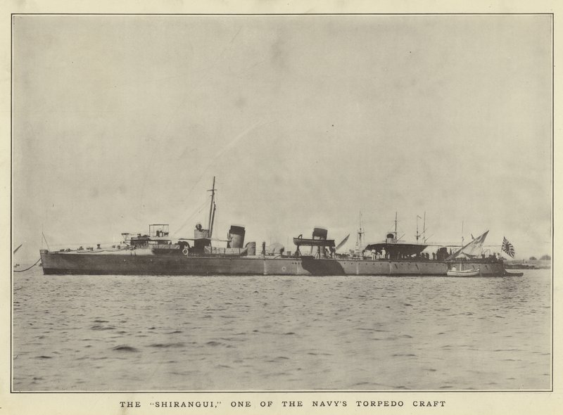 Die Shirangui, eines der Torpedoboote der Marine von Japanese Photographer