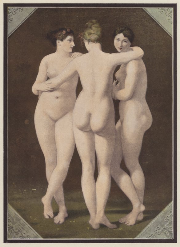 Die drei Grazien von Jean Baptiste (after) Regnault