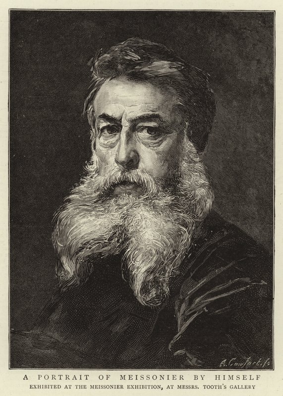 Ein Porträt von Meissonier von ihm selbst von Jean-Louis Ernest Meissonier