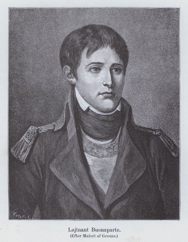 Napoleon Bonaparte als junger Artillerieleutnant, ca. 1785 von Jean Baptiste (after) Greuze