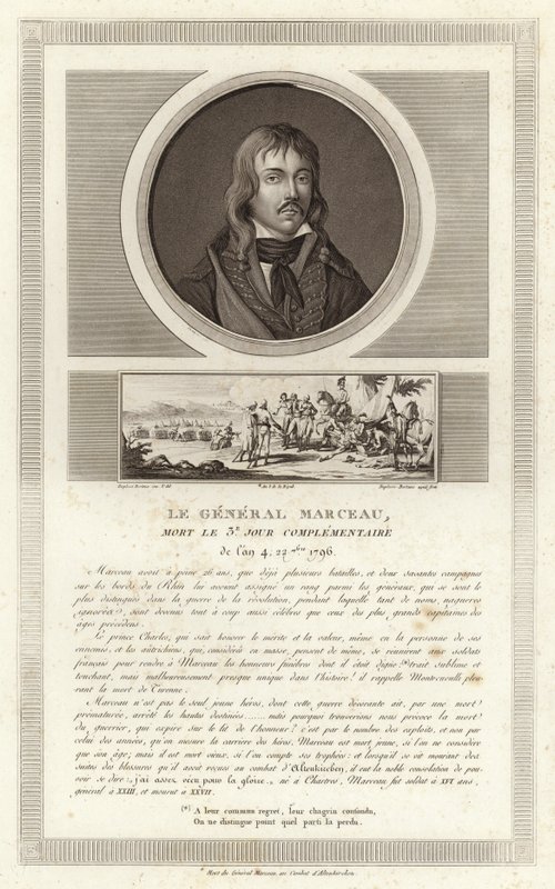 Porträt von Francois Severin Marceau-Desgraviers von Jean Duplessi Bertaux