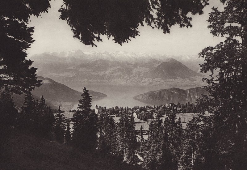 Rigi Kaltbad, Blick auf den Vierwaldstättersee von Jean Gaberell