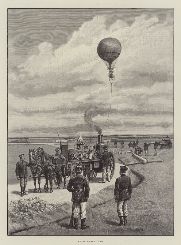 Ein deutscher Kriegsballon von Johann Nepomuk Schonberg