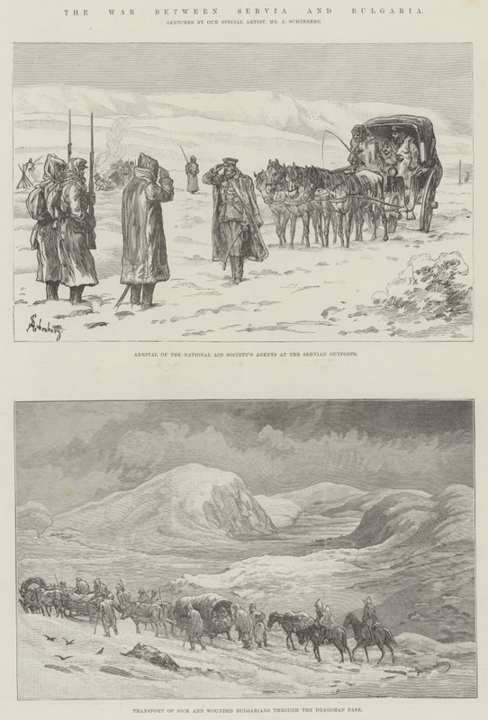 Der Krieg zwischen Serbien und Bulgarien von Johann Nepomuk Schonberg