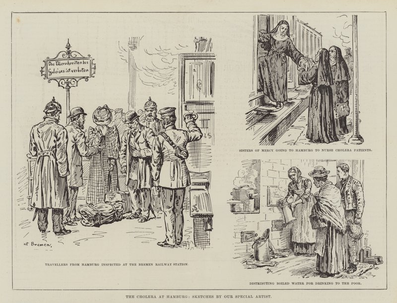 Die Cholera in Hamburg von Johann Nepomuk Schonberg
