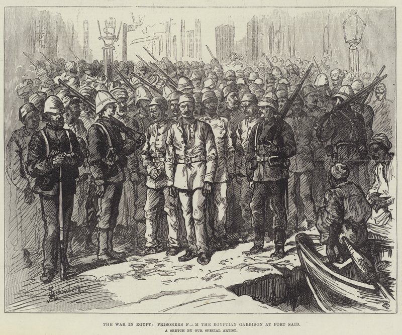 Der Krieg in Ägypten, Gefangene der ägyptischen Garnison in Port Said von Johann Nepomuk Schonberg