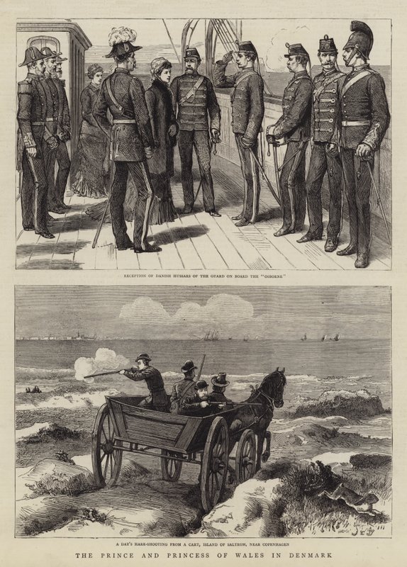 Der Prinz und die Prinzessin von Wales in Dänemark von John Charles Dollman