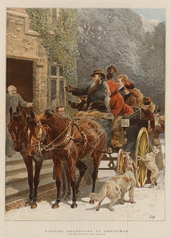 Besuch bei Großvater zu Weihnachten von John Charlton