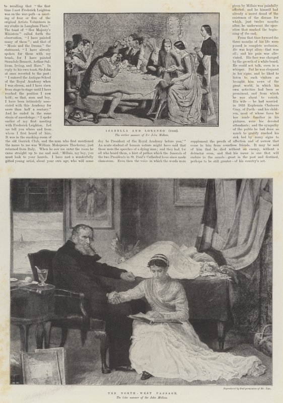 Der verstorbene Sir John Everett Millais von John Everett Millais