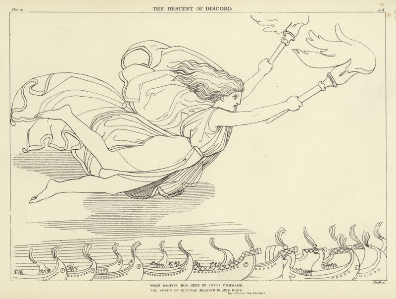 Der Abstieg der Zwietracht von John Flaxman