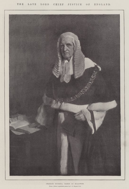 Der verstorbene Lord Chief Justice von England von John Singer Sargent