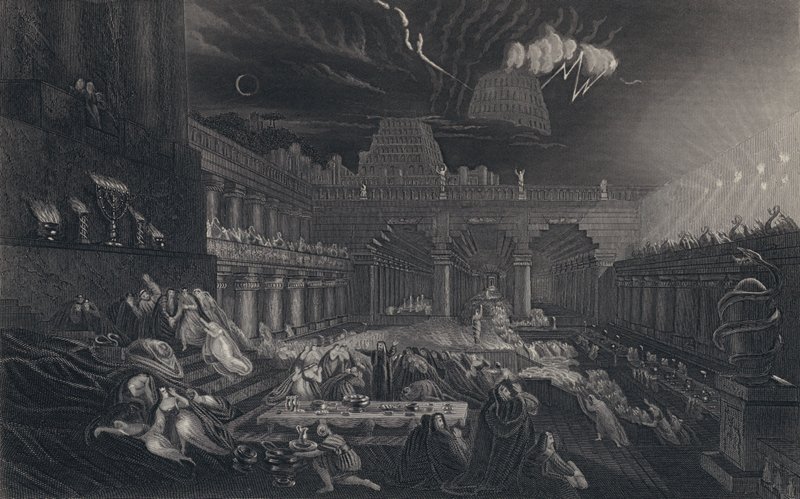 Das Festmahl des Belsazar von John after Martin