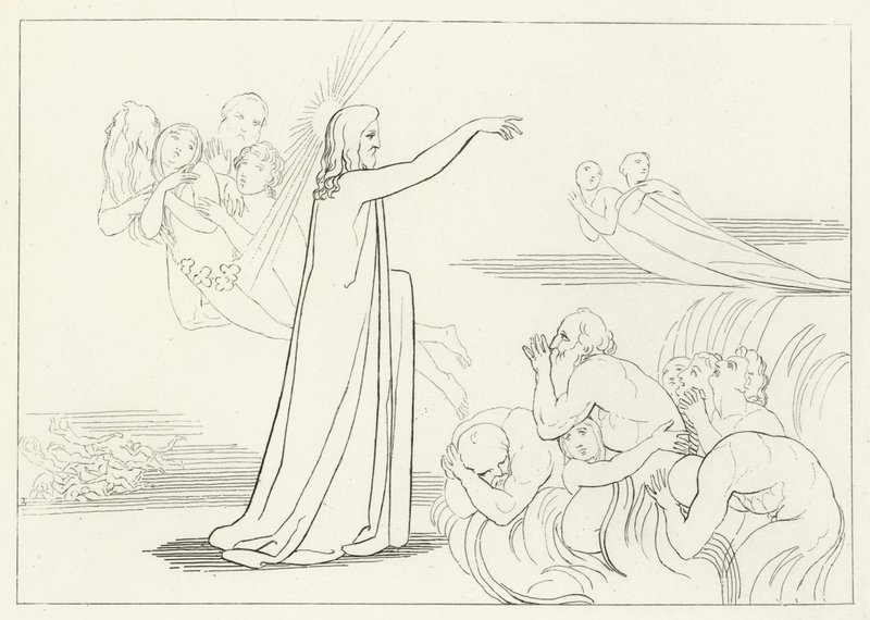 Der Abstieg Christi, Inferno, Gesang 4 (Gravur) von John (after) Flaxman