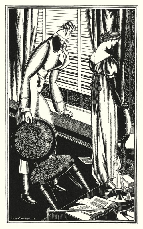 Illustration für Don Juan von Lord Byron: Don Jose und seine Dame stritten sich, warum? von John Austen
