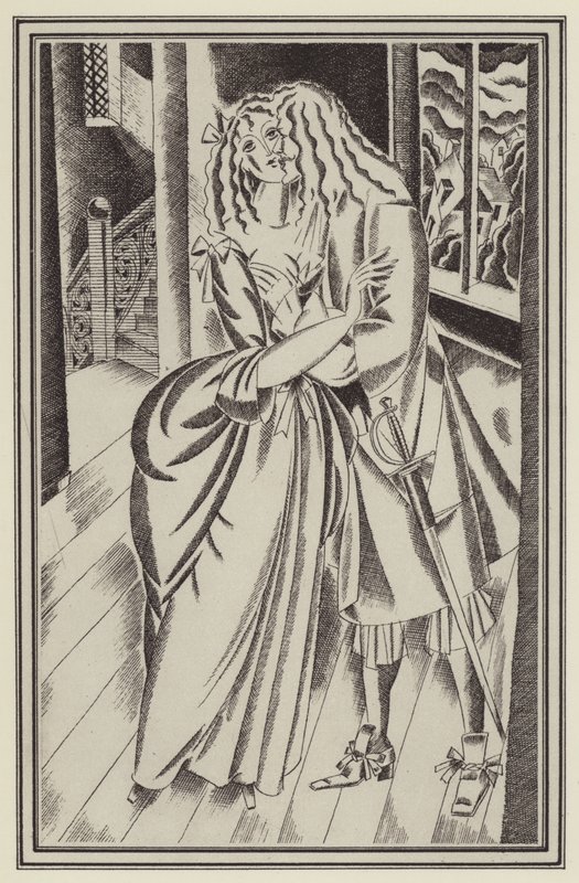 Illustration für Moll Flanders von Daniel Defoe von John Austen