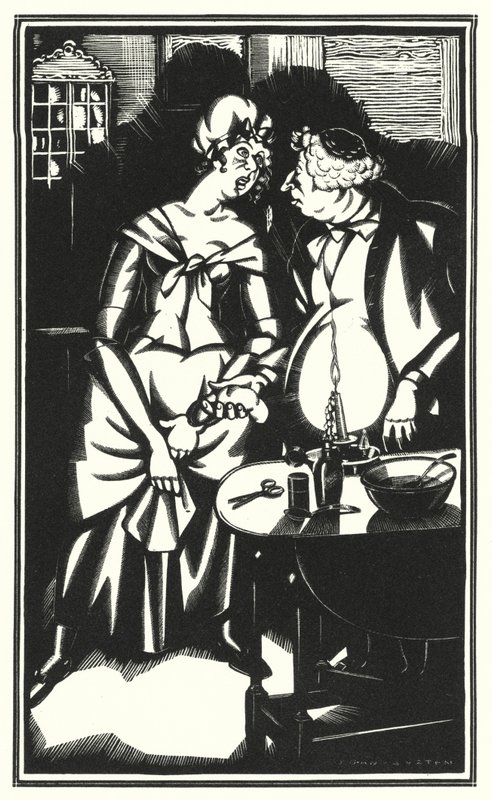 Illustration für Tristram Shandy von Laurence Sterne von John Austen