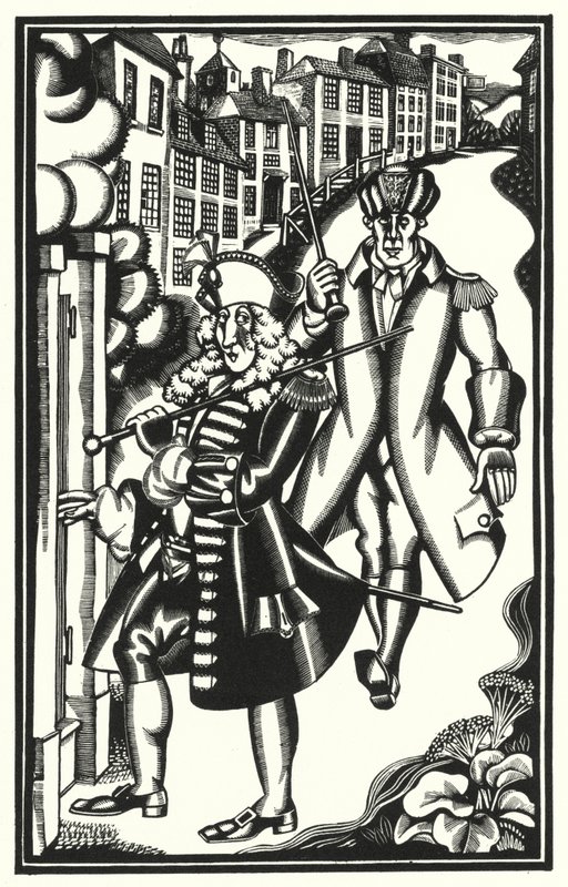 Illustration für Tristram Shandy von Laurence Sterne von John Austen