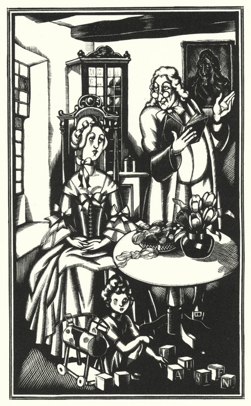 Illustration für Tristram Shandy von Laurence Sterne von John Austen