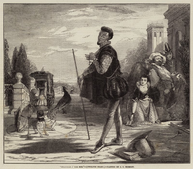 Malvolio in der Sonne, Was ihr wollt von John Callcott Horsley