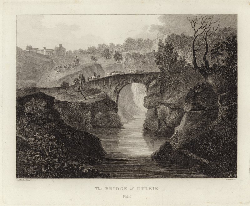 Die Brücke von Dulsie von John Claude Nattes