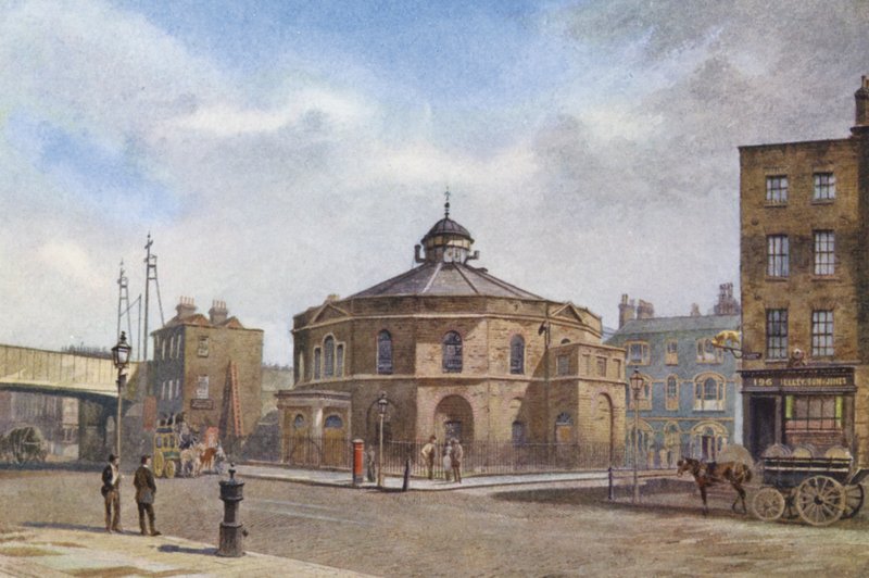 Verlorenes London: Die Surrey-Kapelle, Blackfriars Road von John Crowther