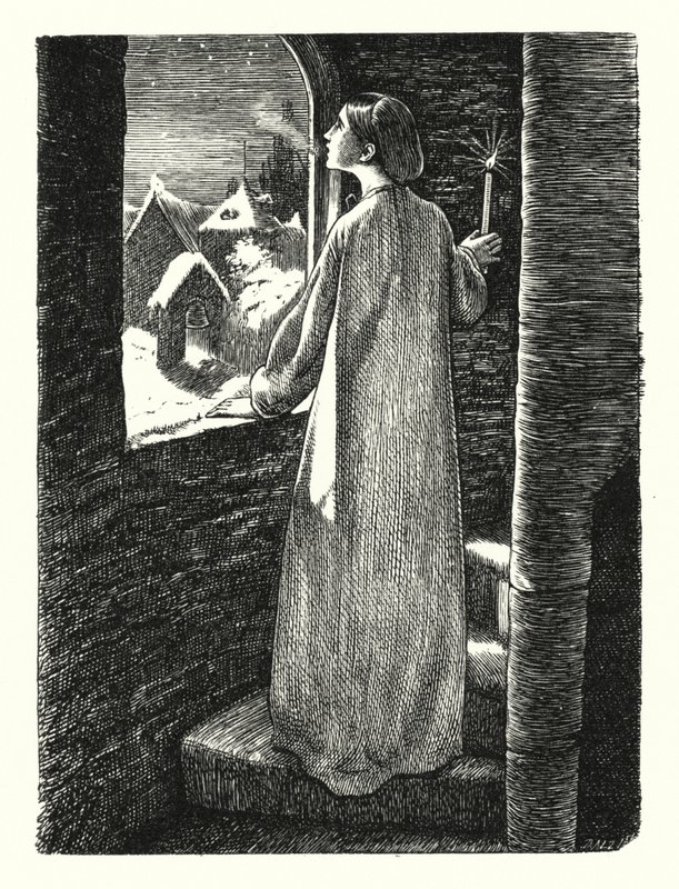 Der Abend vor St. Agnes von John Everett (after) Millais