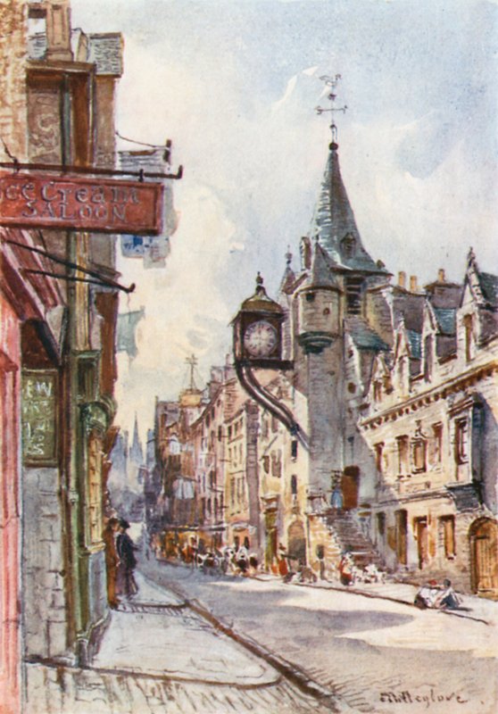 Das Canongate-Tolbooth, Blick nach Westen von John Fulleylove