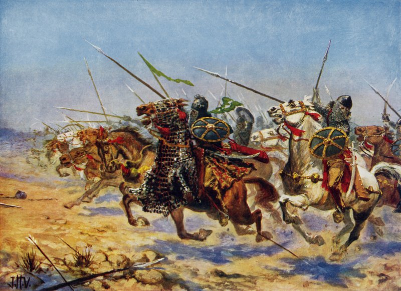 Kavallerie von Shahrbaraz im Angriff von John Harris Valda