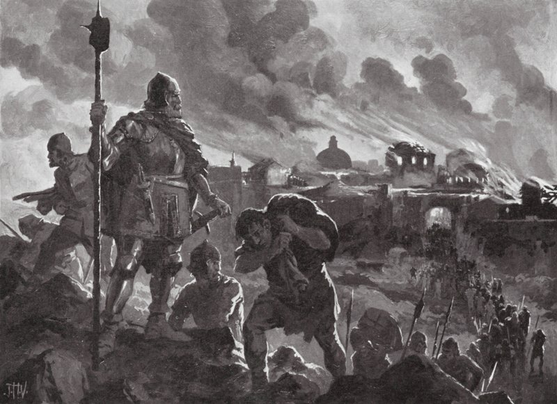 Iwan der Schwarze setzt Zhabliak in Brand von John Harris Valda