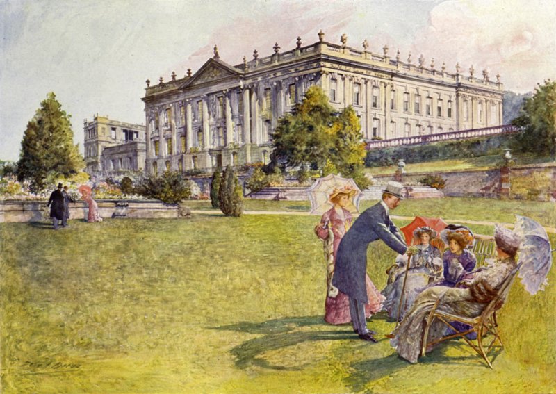 Chatsworth House von John Henry Frederick (after) Bacon
