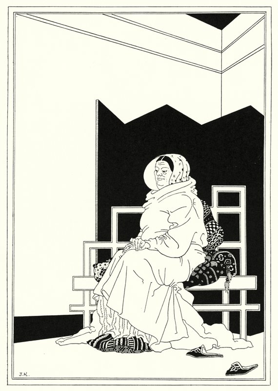Illustration für Die Geschichte von Aladdin und der Wunderlampe (Lithografie) von John Kettelwell