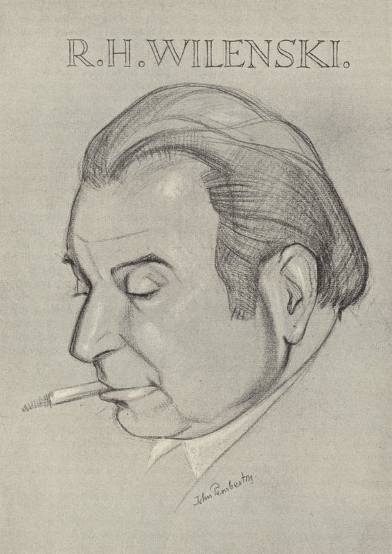 R. H. Wilenski, englischer Kunstkritiker und Schriftsteller von John L. Pemberton
