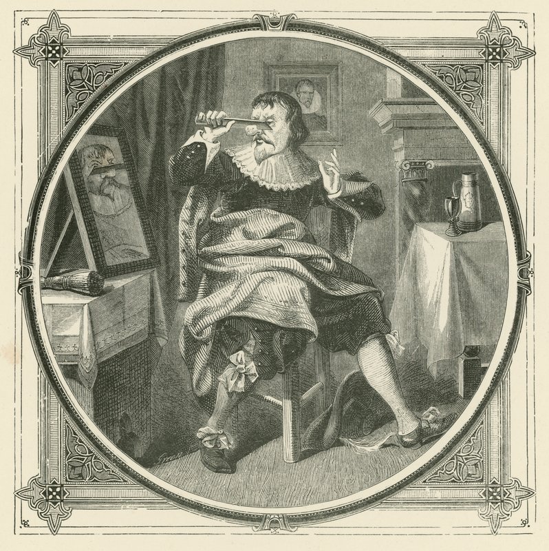 Wer sich die Nase abschneidet, schadet seinem eigenen Gesicht (Stich) von John Leighton