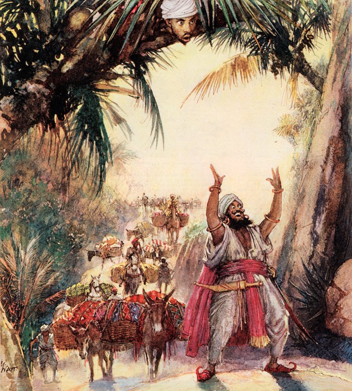 Wie Ali Baba die vierzig Räuber traf von John Millar Watt