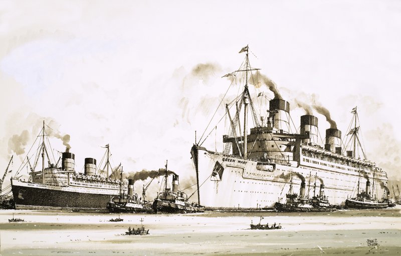 Die Queen Elizabeth und Queen Mary von John S. Smith