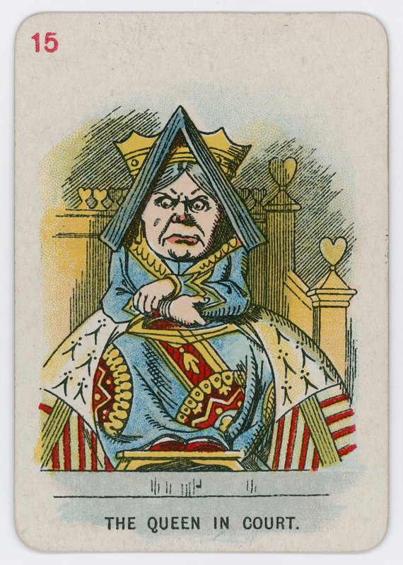 Die Königin im Gericht von John Tenniel