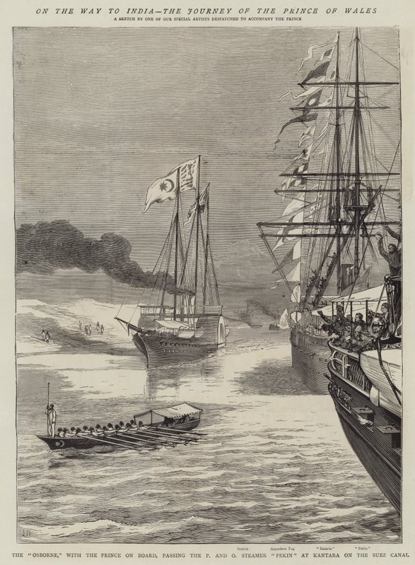 Auf dem Weg nach Indien, die Reise des Prinzen von Wales von Joseph Nash