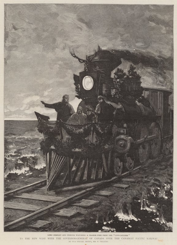 In den neuen Westen mit dem Generalgouverneur von Kanada über die Canadian Pacific Railway von Joseph Nash