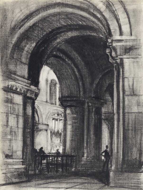 Gründergrab, St Bartholomew the Great von Joseph (after) Pennell